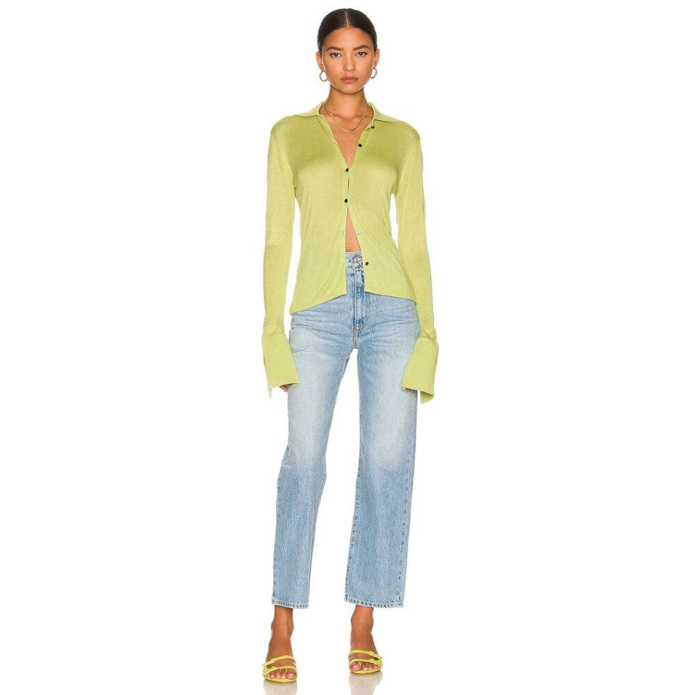 SLVRLAKE London High Rise Straight Ankle Denim Jeans in Sweet Talk | Size 30